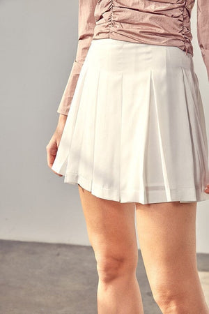 A LINE MINI SKORT Do + Be Collection WHITE S 