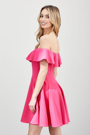 A LINE RUFFLE DRESS Do + Be Collection 