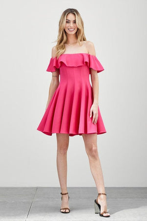A LINE RUFFLE DRESS Do + Be Collection 