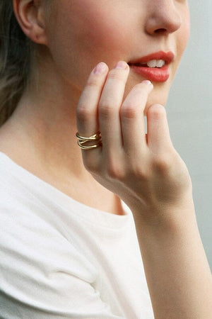 Architecture Ring - Gold Lilou 
