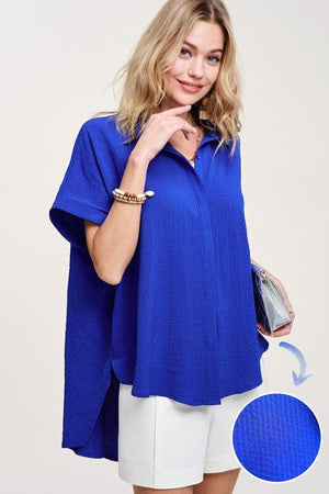 Audrey Shirt La Miel ROYAL BLUE S 