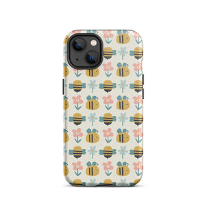 Bee Happy iPhone Case - KBB Exclusive Knitted Belle Boutique iPhone 13 