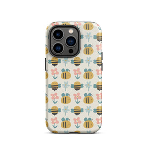Bee Happy iPhone Case - KBB Exclusive Knitted Belle Boutique iPhone 14 Pro 