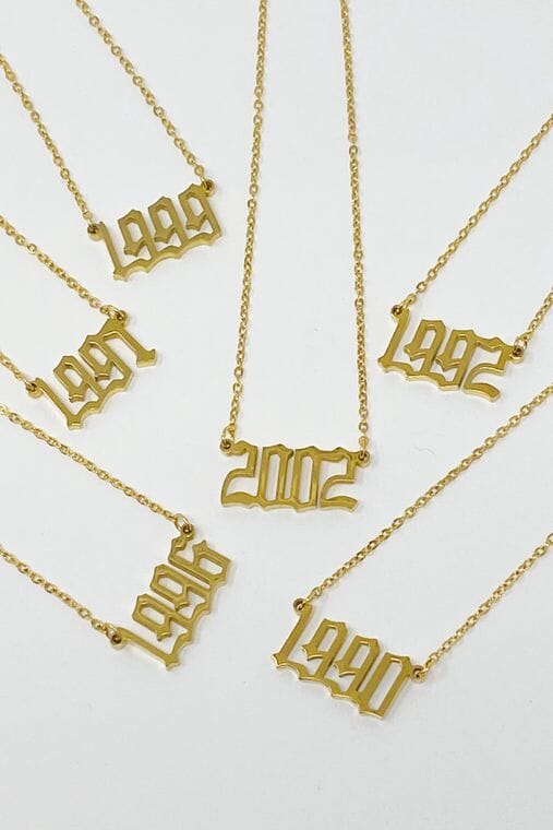 Birth Year Necklace Ellison+Young 
