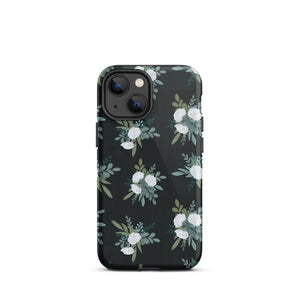 Black Bouquet iPhone Case - KBB Exclusive Knitted Belle Boutique iPhone 13 mini 
