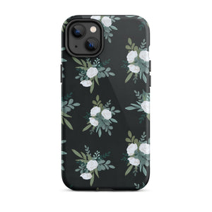 Black Bouquet iPhone Case - KBB Exclusive Knitted Belle Boutique iPhone 14 Plus 