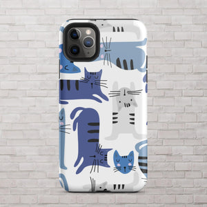 Blue Cats iPhone Case - KBB Exclusive Knitted Belle Boutique iPhone 11 Pro Max 