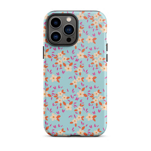 Bohemian Flowers Blue iPhone Case - KBB Exclusive Knitted Belle Boutique iPhone 13 Pro Max 
