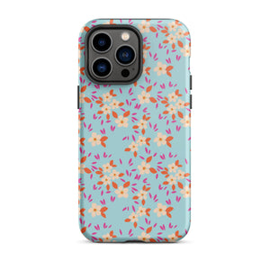Bohemian Flowers Blue iPhone Case - KBB Exclusive Knitted Belle Boutique iPhone 14 Pro Max 
