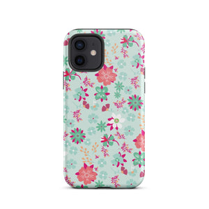Bohemian Mint iPhone Case - KBB Exclusive Knitted Belle Boutique iPhone 12 