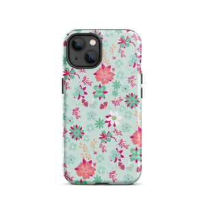 Bohemian Mint iPhone Case - KBB Exclusive Knitted Belle Boutique iPhone 13 