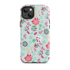 Bohemian Mint iPhone Case - KBB Exclusive Knitted Belle Boutique iPhone 14 Plus 