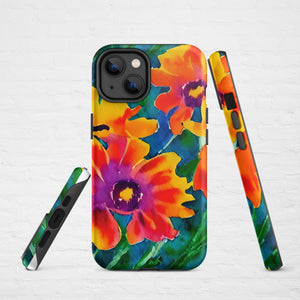 Bold Florals Tough Case for iPhone® - KBB Exclusive Knitted Belle Boutique iPhone 14 