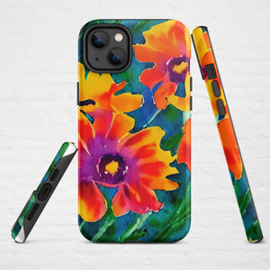 Bold Florals Tough Case for iPhone® - KBB Exclusive Knitted Belle Boutique iPhone 14 Plus 