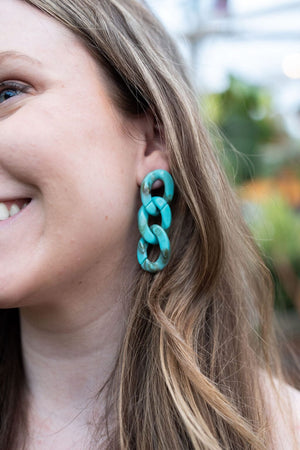 Brooklyn Earrings - Turquoise Spiffy & Splendid 