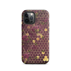 Burgundy Bee iPhone Case - KBB Exclusive Knitted Belle Boutique iPhone 12 Pro 