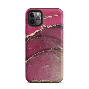 Burgundy Marble iPhone Case - KBB Exclusive Knitted Belle Boutique iPhone 11 Pro Max 