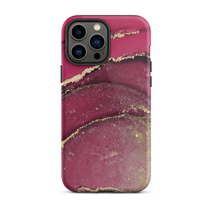 Burgundy Marble iPhone Case - KBB Exclusive Knitted Belle Boutique iPhone 13 Pro Max 