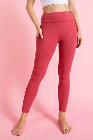 BUTTER LEGGINGS WITH SIDE POCKETS Rae Mode 