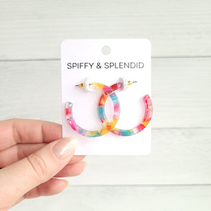 Camy hoops - Rainbow Confetti Spiffy & Splendid 