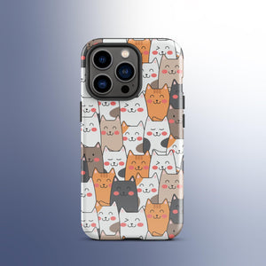 Cat Pile Tough Case for iPhone® Knitted Belle Boutique iPhone 13 Pro 