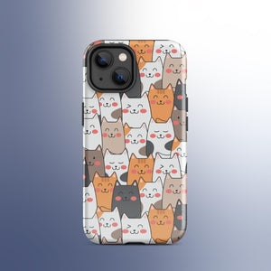 Cat Pile Tough Case for iPhone® Knitted Belle Boutique iPhone 14 