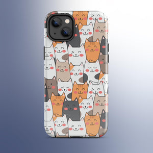 Cat Pile Tough Case for iPhone® Knitted Belle Boutique iPhone 14 Plus 