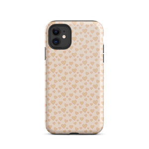 Cream Sweet Hearts iPhone Case - KBB Exclusive Knitted Belle Boutique iPhone 11 