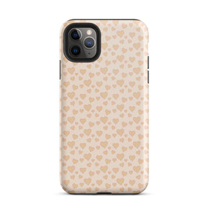 Cream Sweet Hearts iPhone Case - KBB Exclusive Knitted Belle Boutique iPhone 11 Pro Max 