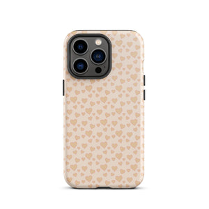 Cream Sweet Hearts iPhone Case - KBB Exclusive Knitted Belle Boutique iPhone 13 Pro 