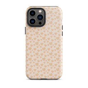 Cream Sweet Hearts iPhone Case - KBB Exclusive Knitted Belle Boutique iPhone 13 Pro Max 