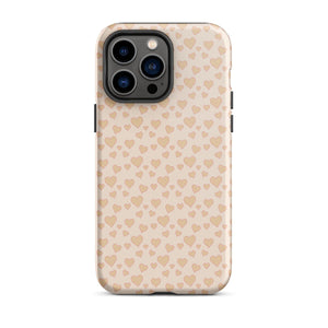 Cream Sweet Hearts iPhone Case - KBB Exclusive Knitted Belle Boutique iPhone 14 Pro Max 