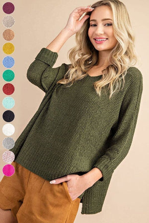 CREW NECK KNIT SWEATER eesome 