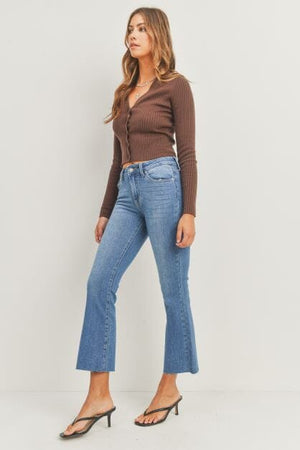 CROPPED FLARE JEANS JUST USA JEANS 