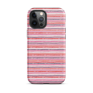 Curvy Lines Pink iPhone Case - KBB Exclusive Knitted Belle Boutique iPhone 12 Pro Max 