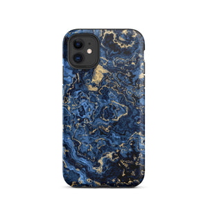 Deep Blue Marble iPhone Case - KBB Exclusive Knitted Belle Boutique iPhone 11 