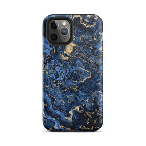 Deep Blue Marble iPhone Case - KBB Exclusive Knitted Belle Boutique iPhone 11 Pro 