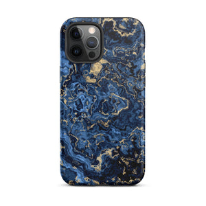 Deep Blue Marble iPhone Case - KBB Exclusive Knitted Belle Boutique iPhone 12 Pro Max 