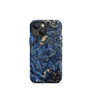 Deep Blue Marble iPhone Case - KBB Exclusive Knitted Belle Boutique iPhone 13 mini 