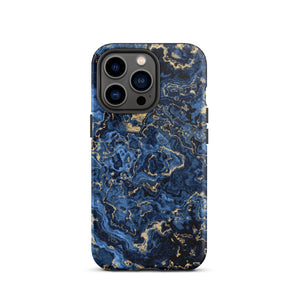 Deep Blue Marble iPhone Case - KBB Exclusive Knitted Belle Boutique iPhone 13 Pro 