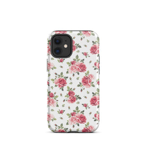 Delicate Roses iPhone Case - KBB Exclusive Knitted Belle Boutique iPhone 12 mini 
