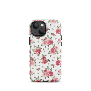 Delicate Roses iPhone Case - KBB Exclusive Knitted Belle Boutique iPhone 13 mini 
