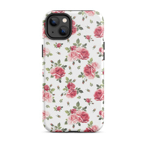 Delicate Roses iPhone Case - KBB Exclusive Knitted Belle Boutique iPhone 14 Plus 