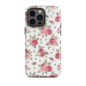 Delicate Roses iPhone Case - KBB Exclusive Knitted Belle Boutique iPhone 14 Pro Max 