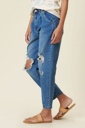 Distressed Slouchy Jean Vibrant M.i.U 