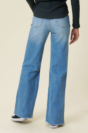 Distressed Wide Fit Jeans Vibrant M.i.U 