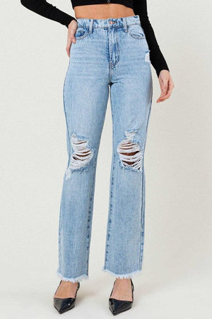 Distressed Wide Leg Vibrant M.i.U 