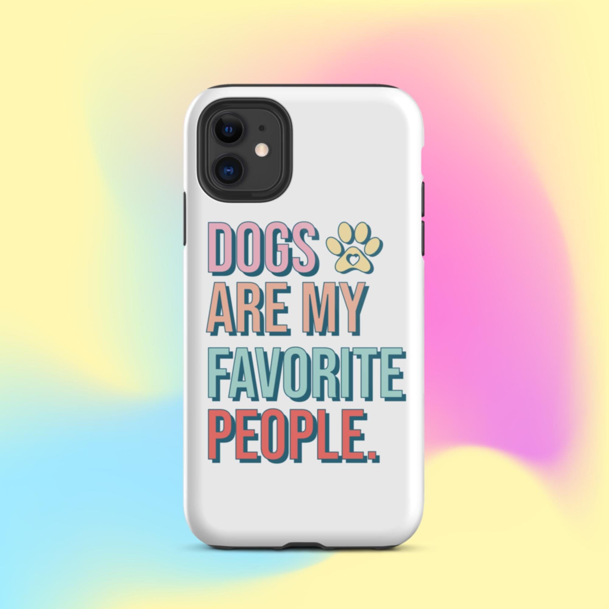 Dogs Are My Favorite People iPhone Case - KBB Exclusive Knitted Belle Boutique iPhone 11 