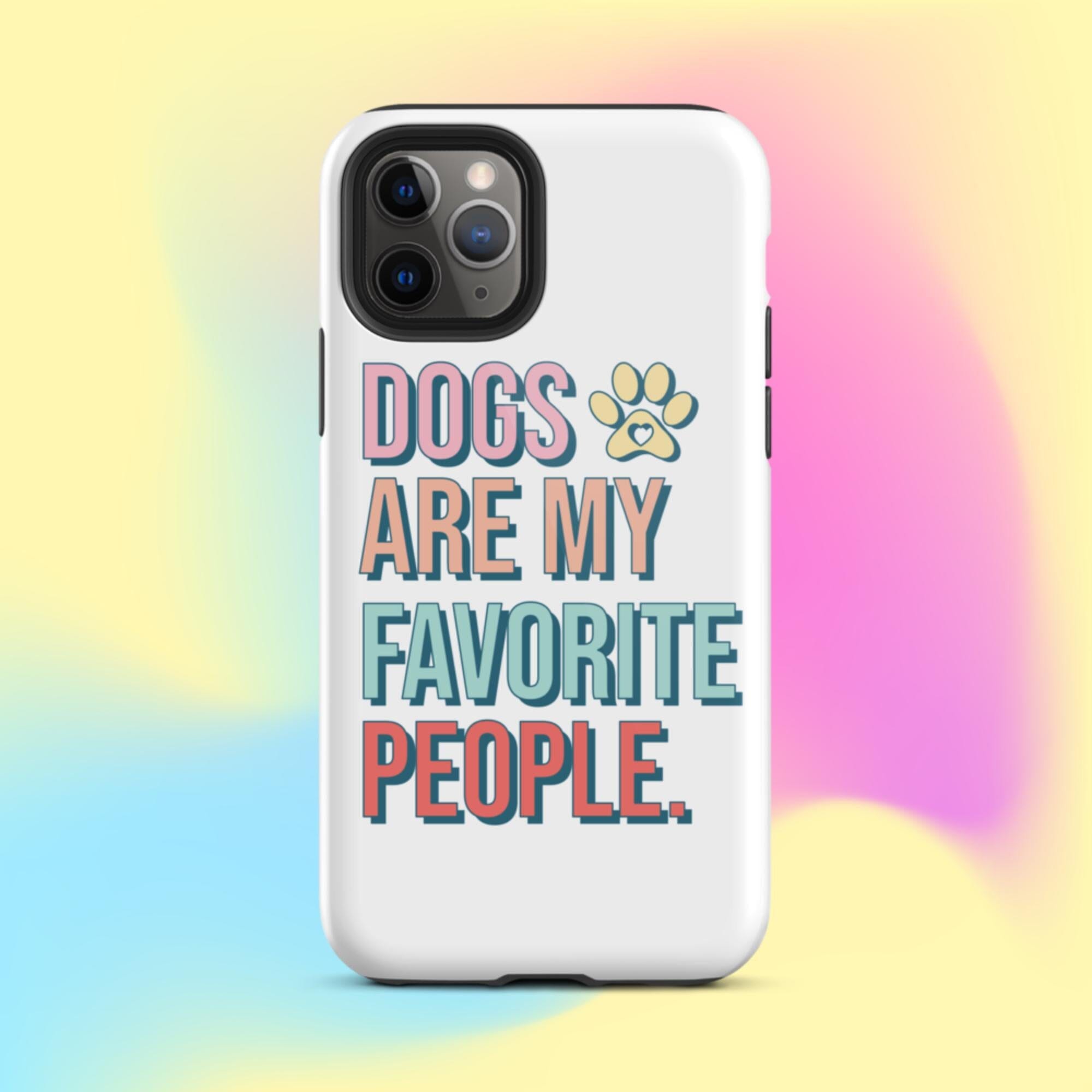 Dogs Are My Favorite People iPhone Case - KBB Exclusive Knitted Belle Boutique iPhone 11 