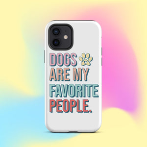 Dogs Are My Favorite People iPhone Case - KBB Exclusive Knitted Belle Boutique iPhone 12 